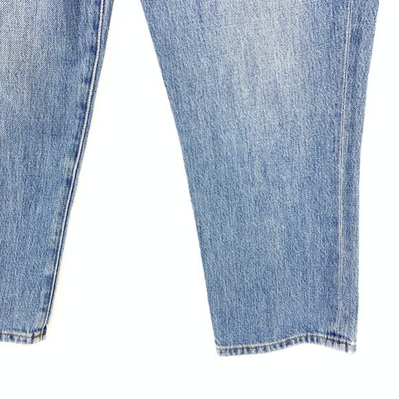 FRAME Women's Size 24 Blue Le Overlap Jeans Jett Light Wash High Rise Cropped - Picture 4 of 6